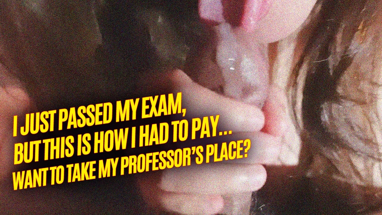 Bokep Indonesia | Naughty college student passes exam but pays with professor’s blowjob, sucks greedy dick and swallows hot cum until it is finished!