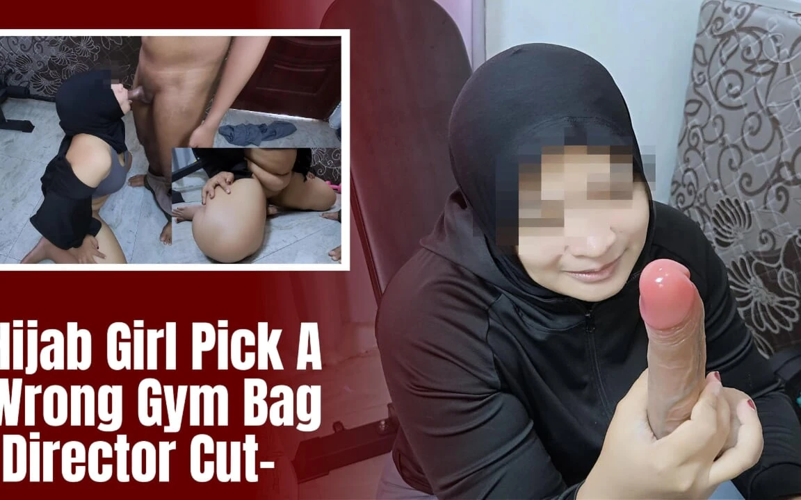Asian Hijab Girl Pick a Wrong Gym Bag, Dildo in Her Pussy and Dick in Her Mouth – Minokiiko