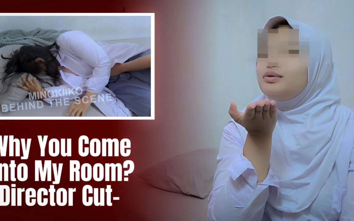 Asian Hijab Girl Surprised by Her Step Brother When I Am Change My Clothes – Minokiiko